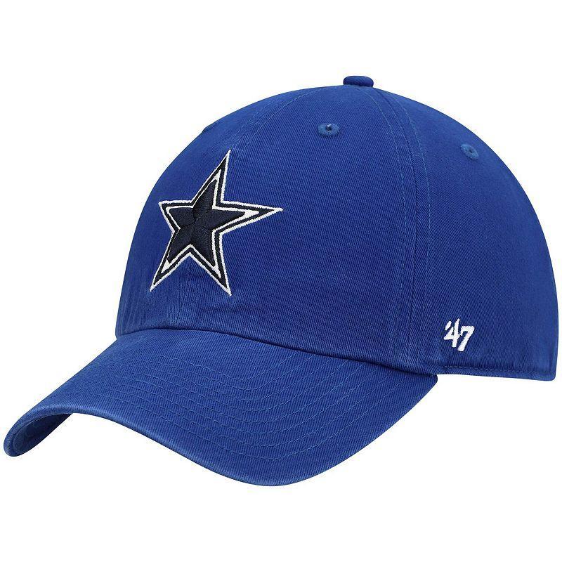 Mens 47 Royal Dallas Cowboys Primary Clean Up Adjustable Hat Product Image