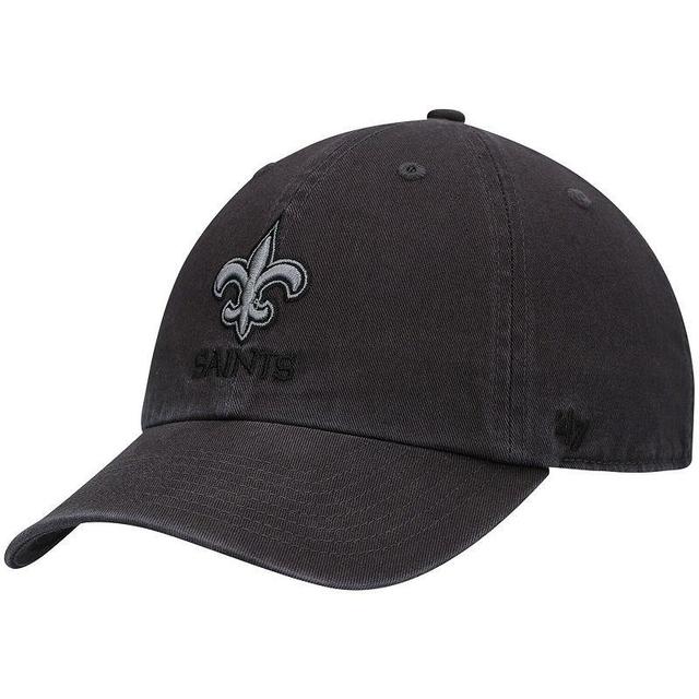 Mens 47 Charcoal New Orleans Saints Clean Up Tonal Adjustable Hat Product Image