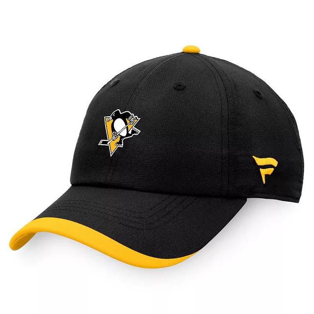 Mens Fanatics Black Pittsburgh Penguins Authentic Pro Rink Pinnacle Adjustable Hat Product Image