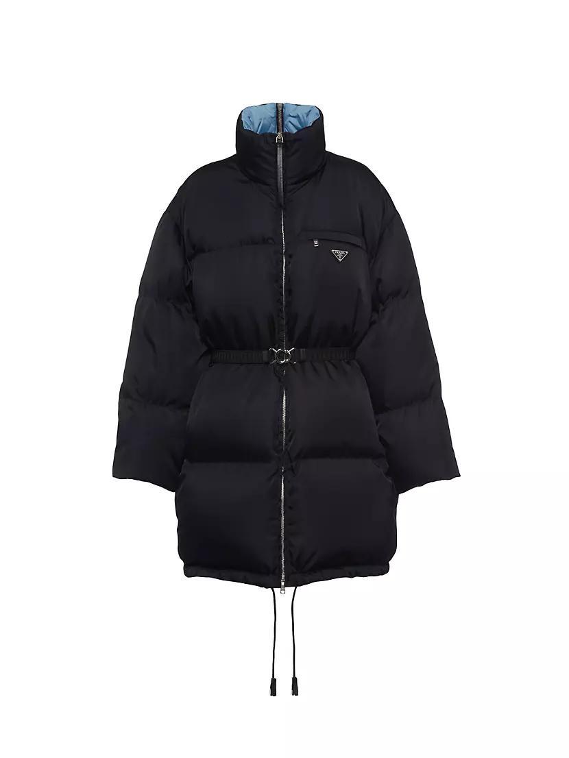 Re-Nylon Gabardine Hooded Down Coat Product Image