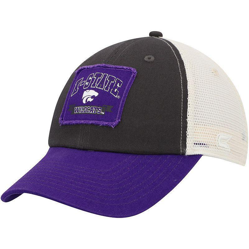 Mens Colosseum Charcoal Kansas State Wildcats Objection Snapback Hat Product Image