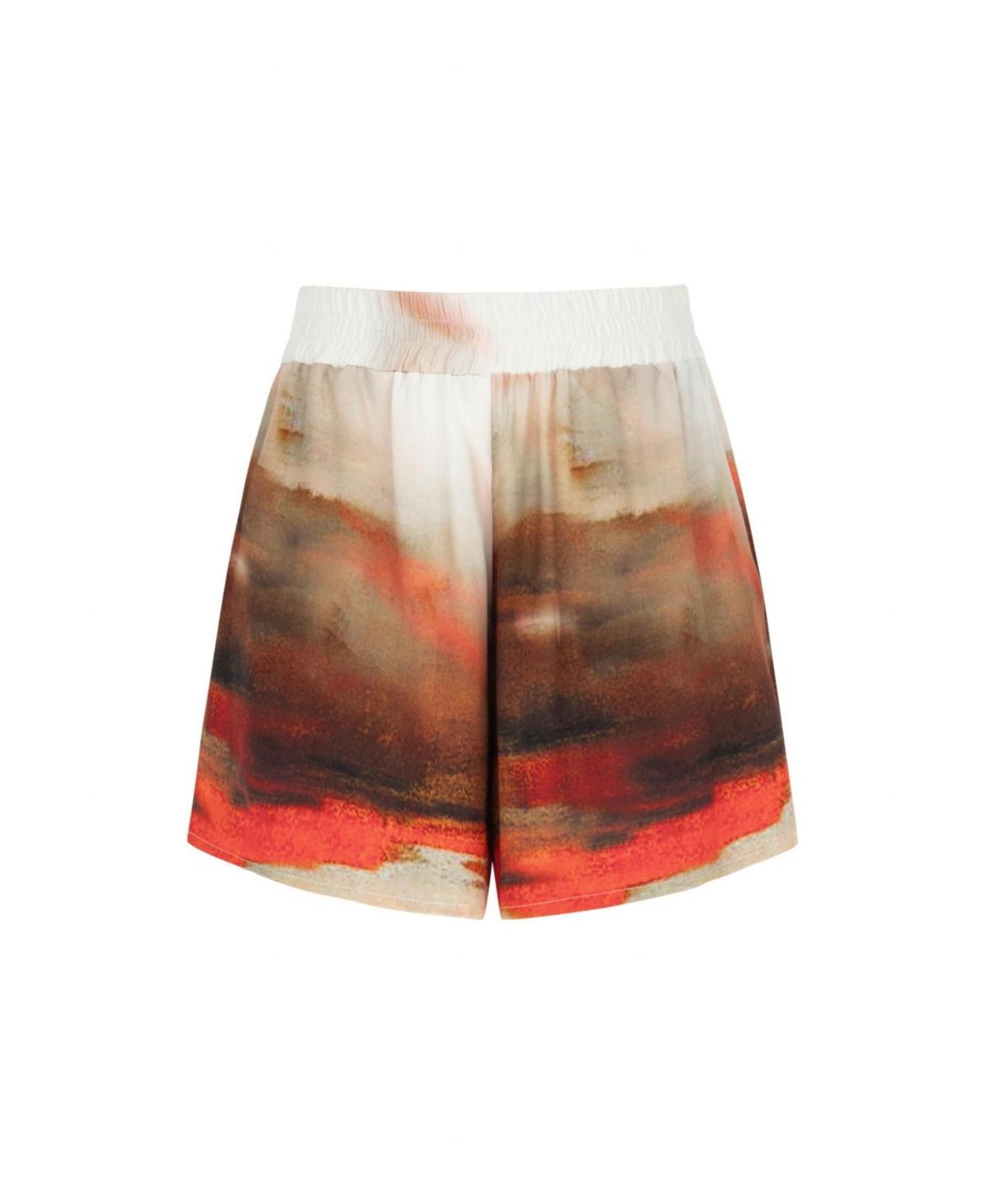 Nocturne Womens Printed High Waisted Shorts Product Image