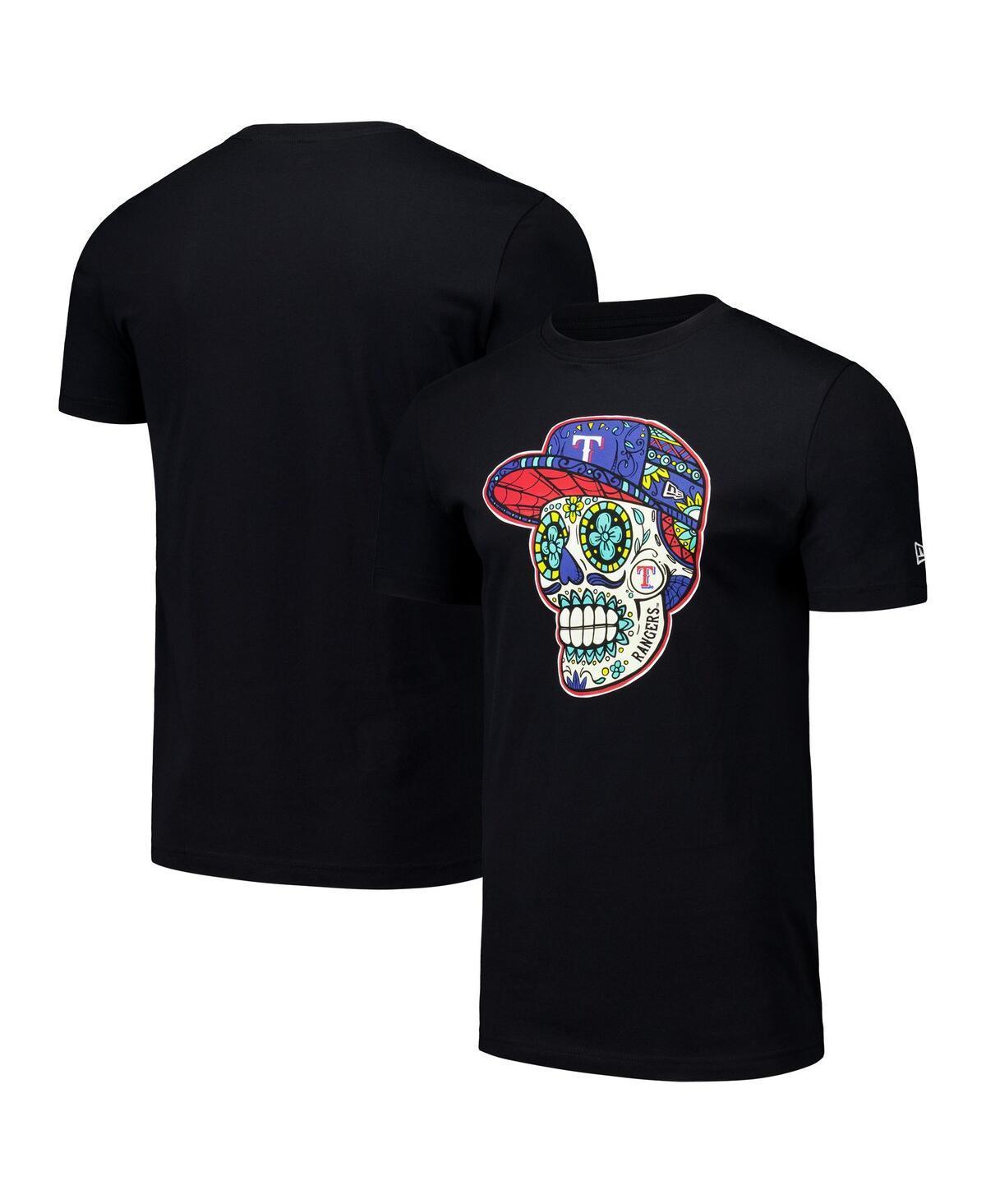 Mens New Era Texas Rangers Sugar Skulls T-Shirt Product Image