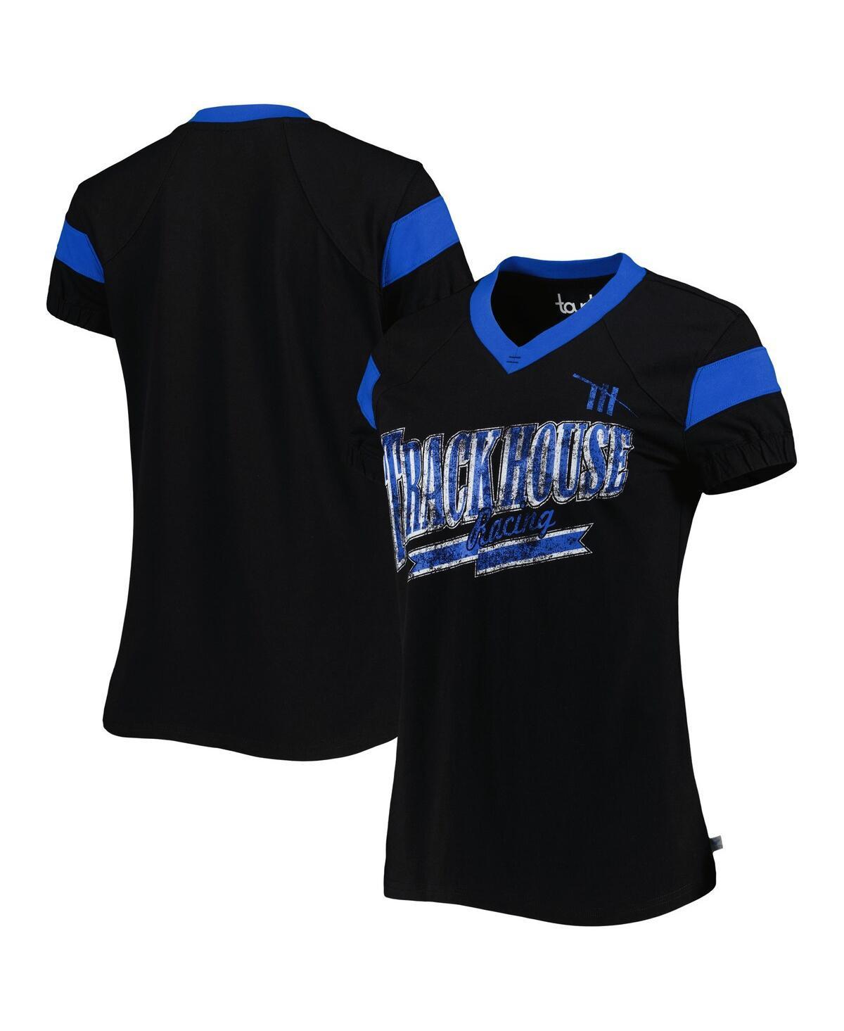 Women's Tommy Hilfiger Black Washington Football Team Riley V-Neck T-Shirt Product Image