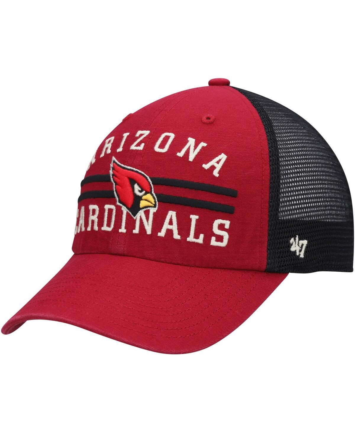 Mens 47 Cardinal/Black Arizona Cardinals Highpoint Trucker Clean Up Snapback Hat Product Image