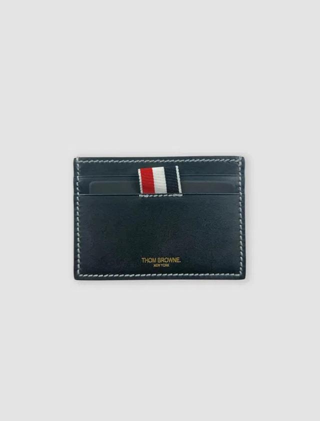 Single Card Holder In Navy Product Image