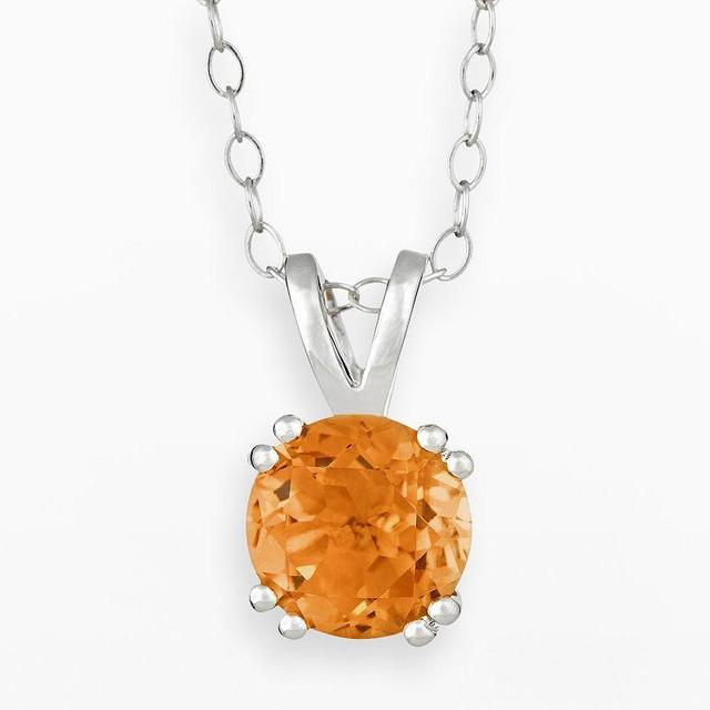 Gemstone Pendant Necklace in Sterling Silver Product Image