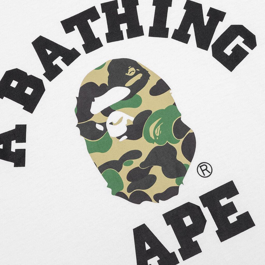 ABC Camo College Tee - White/Green Male Product Image