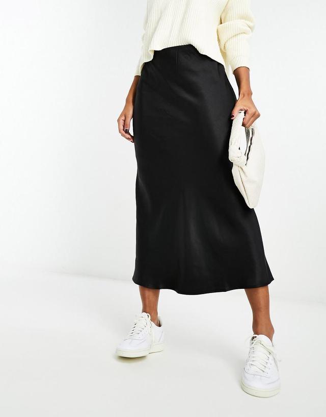 Mango midi satin skirt Product Image