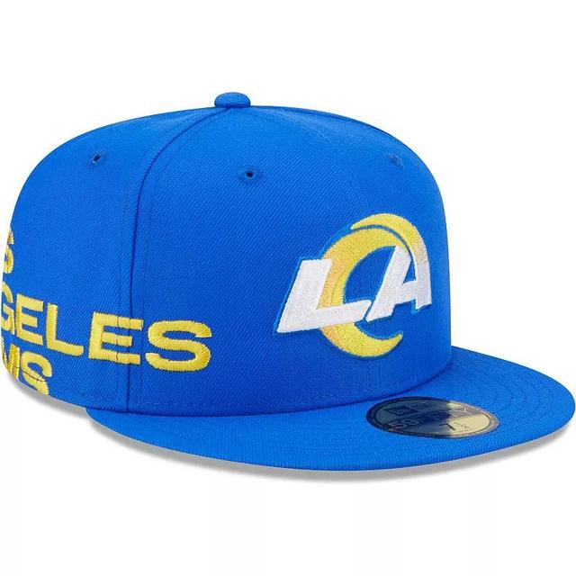 Mens New Era Royal Los Angeles Rams Arch 59FIFTY Fitted Hat Product Image