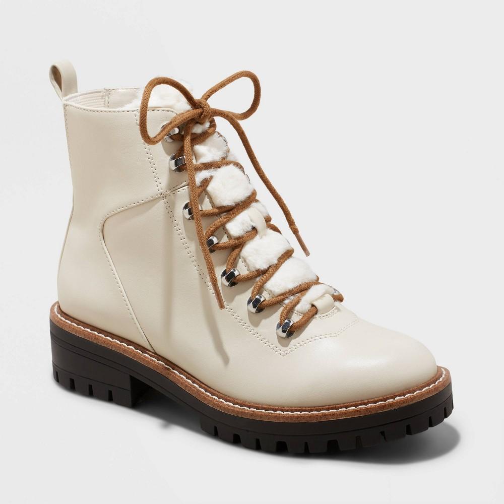 Womens Leighton Winter Boots - A New Day Off-White 5.5 Product Image