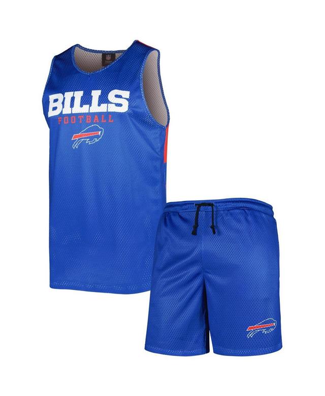 Mens Foco Royal Buffalo Bills Colorblock Mesh V-Neck and Shorts Set Product Image