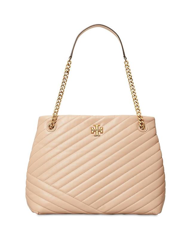 Womens Kira Leather Chevron Tote Bag Product Image