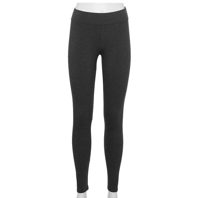 Womens Sonoma Goods For Life Midrise Leggings Grey Heather Product Image