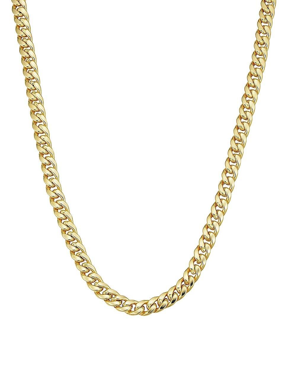 Mens 14K Yellow Solid Gold Estate Cuban Bold Chain Product Image