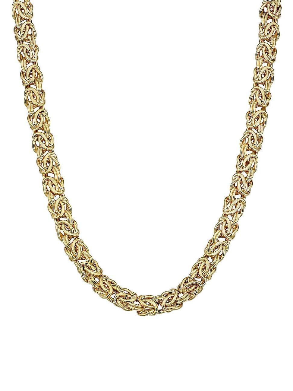 Womens 14K Yellow Gold Byzantine Necklace Product Image