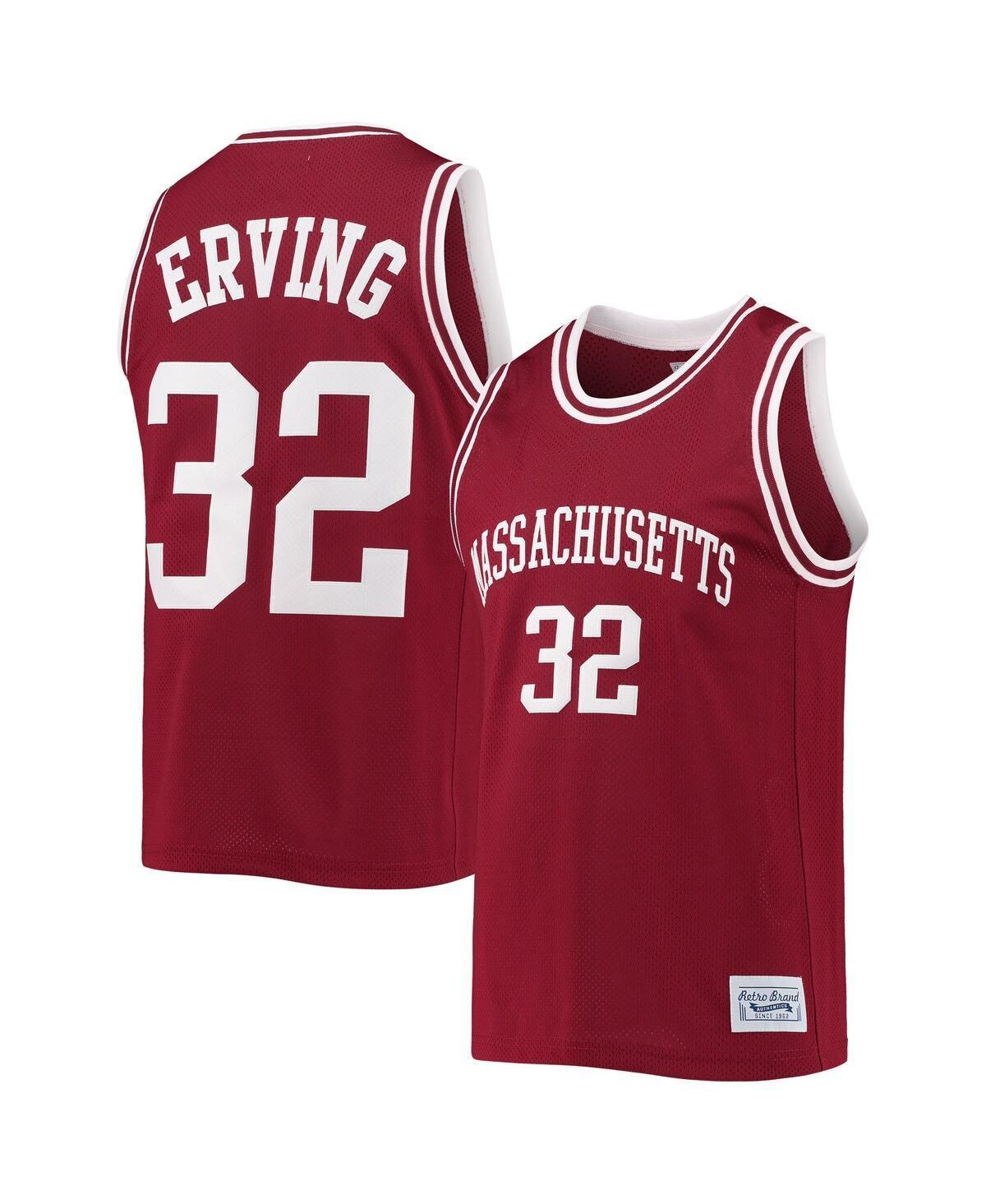 Mens Original Retro Brand Julius Erving Maroon UMass Minutemen Commemorative Classic Basketball Jersey Product Image