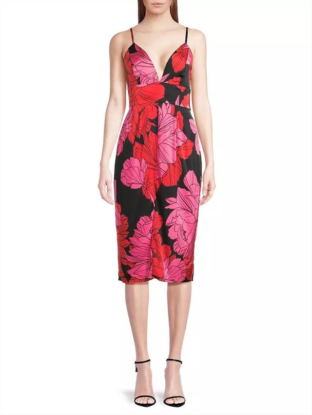 Catalina Floral Midi-Dress Product Image