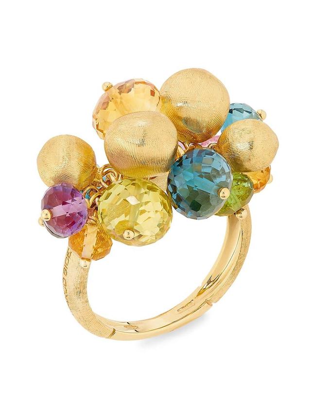 Womens Africa 18K Yellow Gold & Multi-Gemstone Ring Product Image