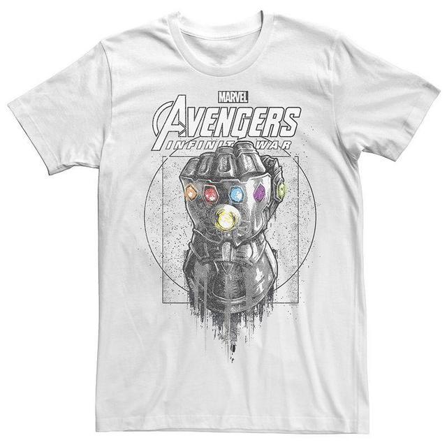 Mens Marvel Infinity War Geo Gauntlet Sketch Graphic Tee Product Image