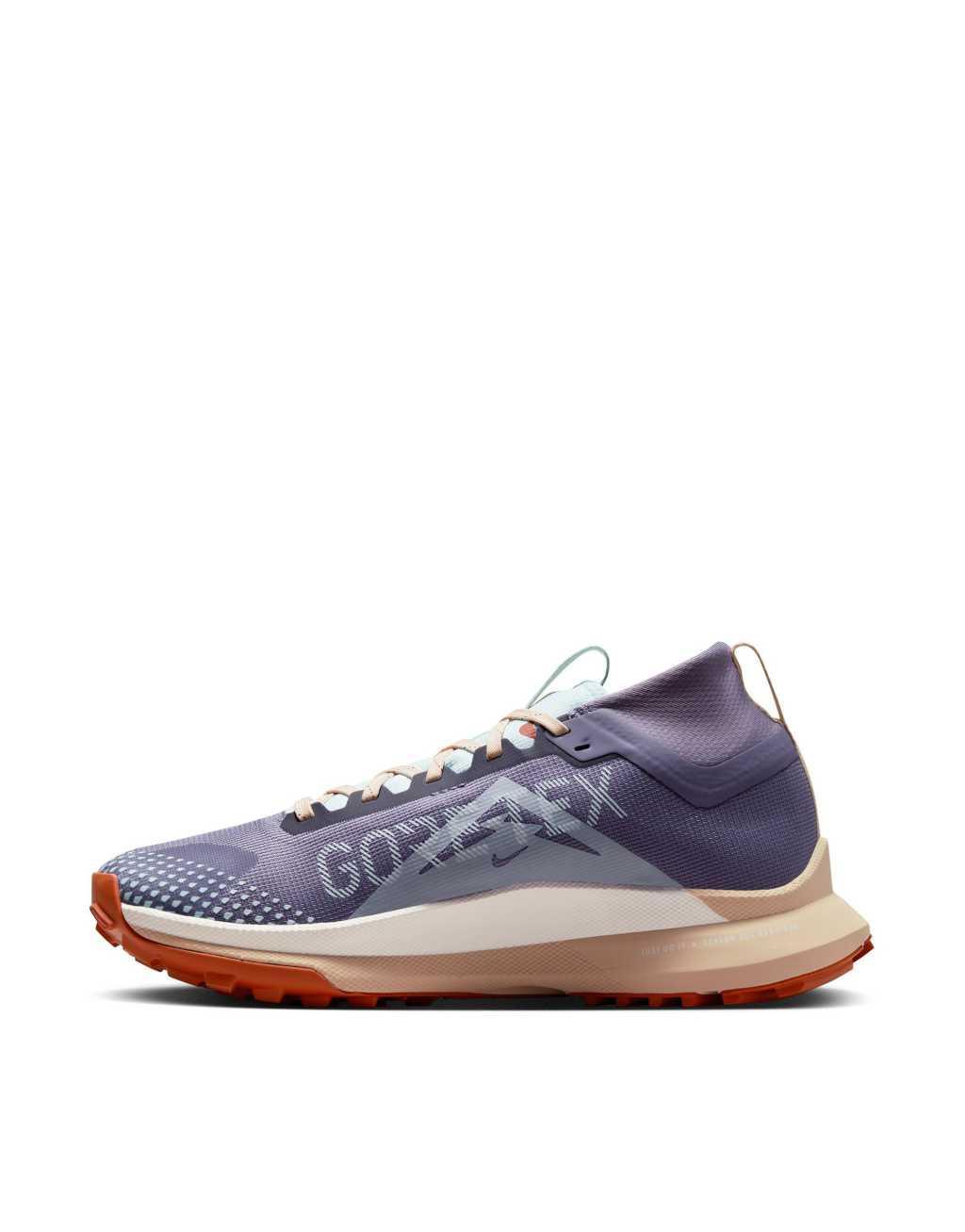 Nike Running Pegasus Trail 4 GTX sneakers in daybreak purple Product Image