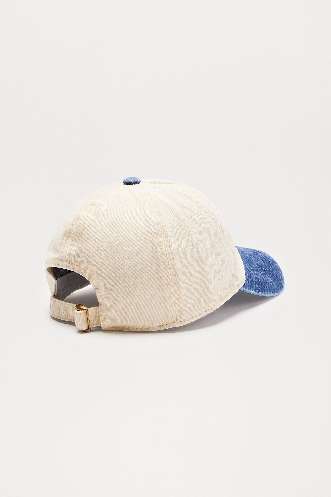 Sunday Funday Baseball Hat - White/Blue product image