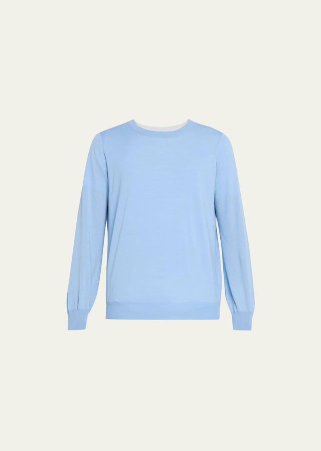 Mens Wool-Cashmere Crewneck Sweater Product Image