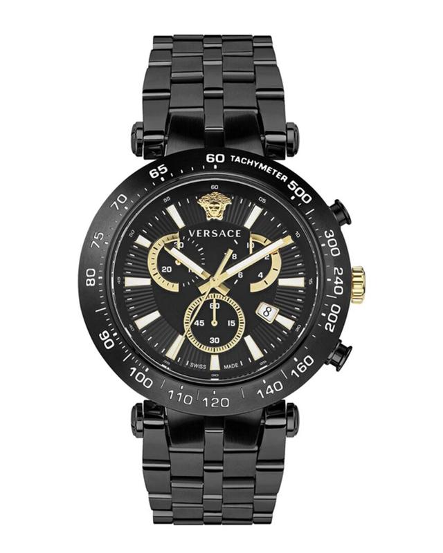 Bold Chrono Bracelet Watch In Black Product Image