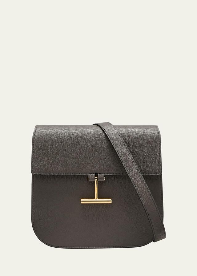 Tara Medium Crossbody in Grained Leather with Leather Strap Product Image