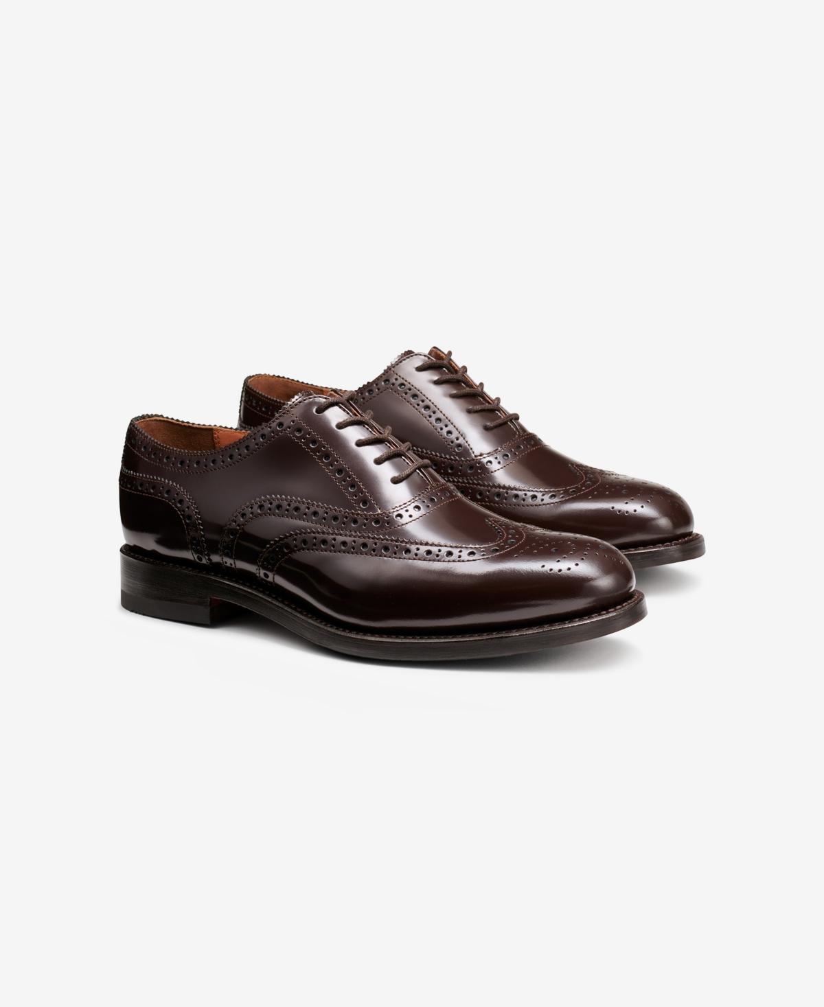 G. h. Bass Mens Black Monogram Double Brogue Wingtips Product Image