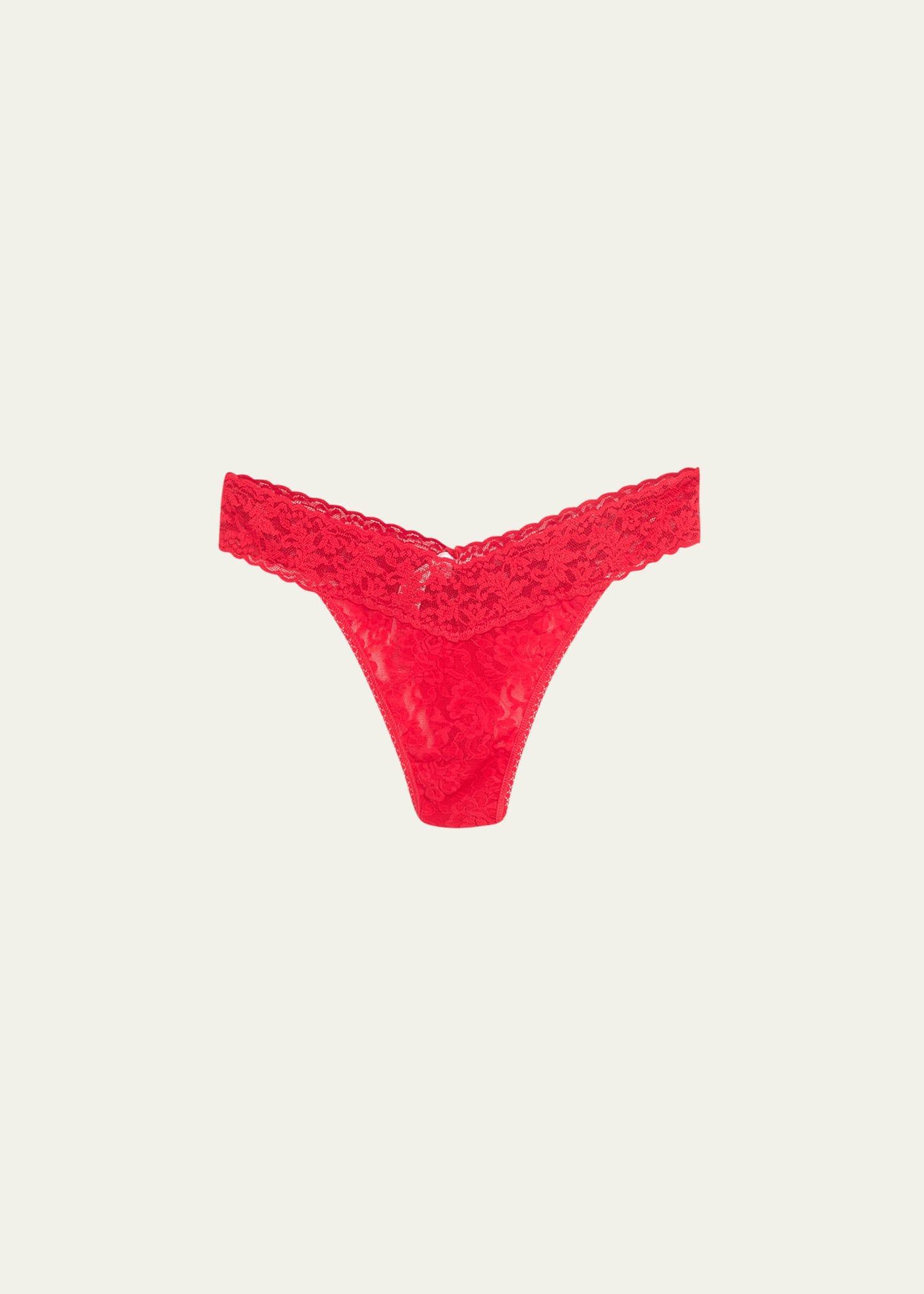 Hanky Panky Womens Daily Lace Original Rise Thong 771101 Product Image