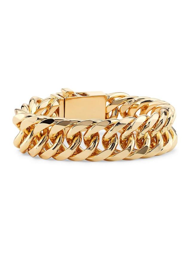 Womens 14K Gold-Plated Chain Bracelet Product Image