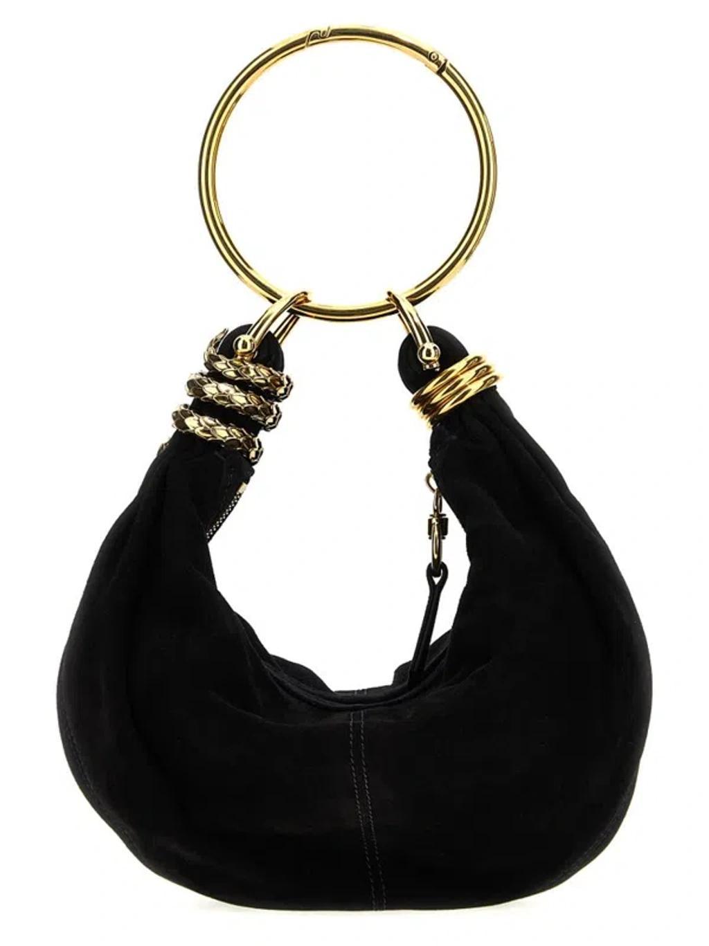 Bracelet Hobo Bag Snake Ornament Hand Bags In Black Product Image