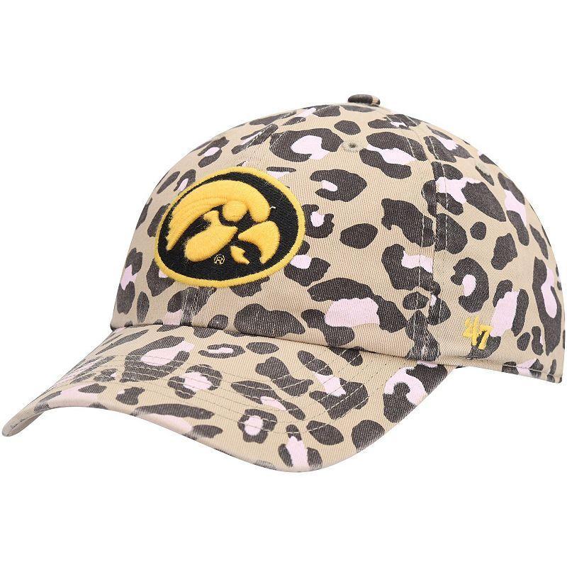 Womens 47 Khaki Iowa Hawkeyes Bagheera Clean Up Adjustable Hat Product Image