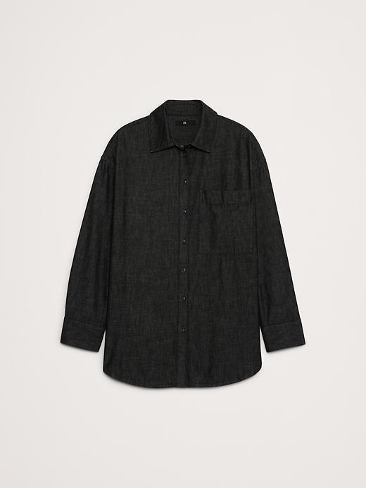 The Oversized Denim Shirt Product Image