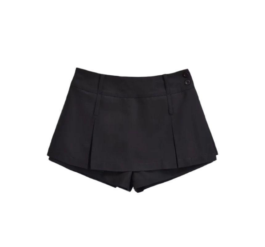 Low Rise Plain Mini Skort Product Image