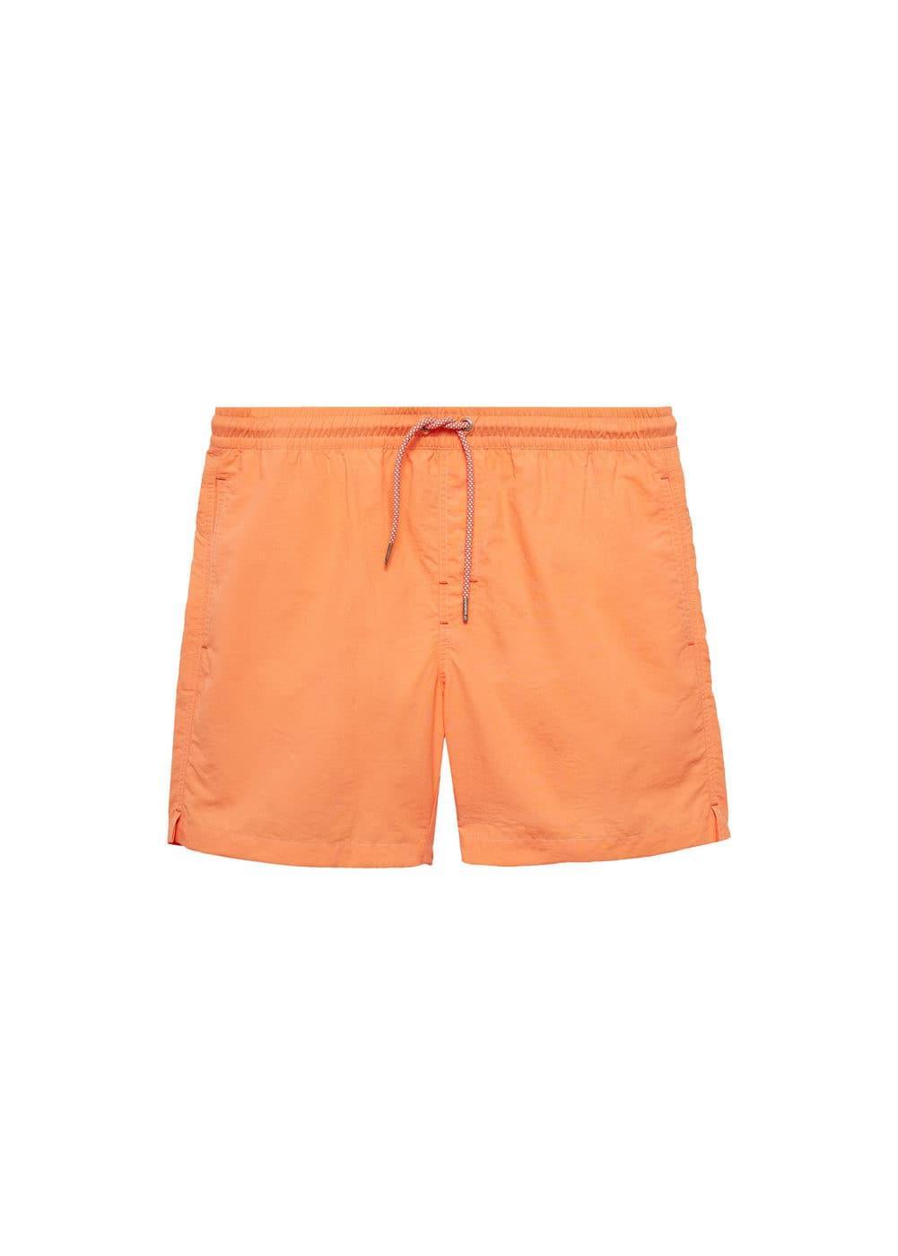 MANGO MAN - Plain lace swimsuit neon orangeMen Product Image