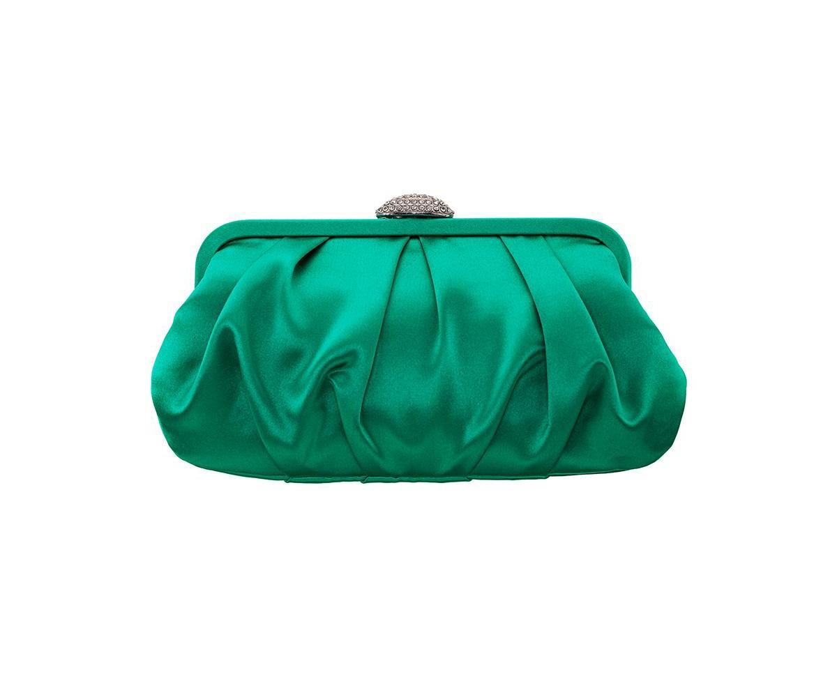 Nina Concord Pleated Satin Frame Clutch Product Image