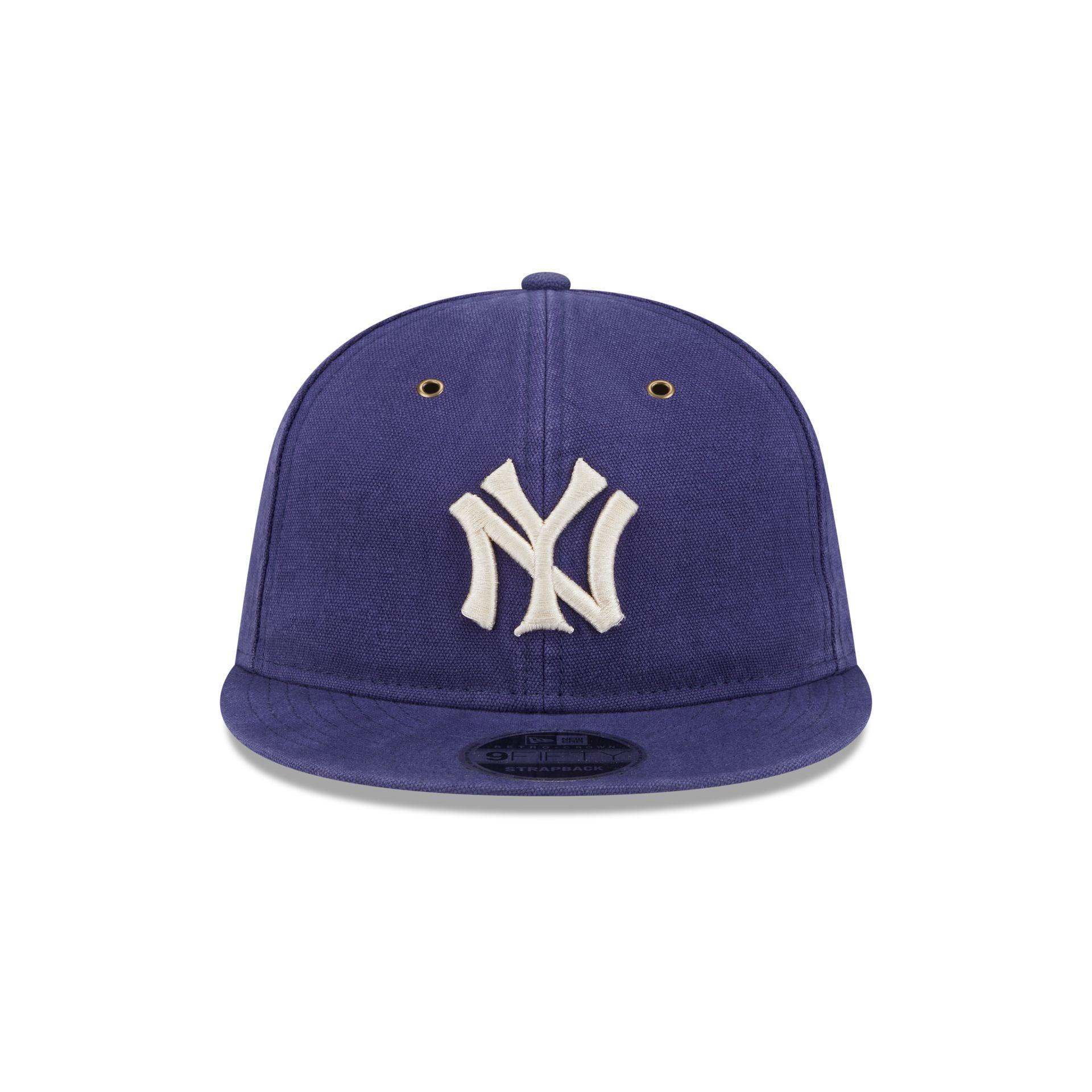 New York Yankees Cotton Canvas Retro Crown 9FIFTY Adjustable Hat Male Product Image