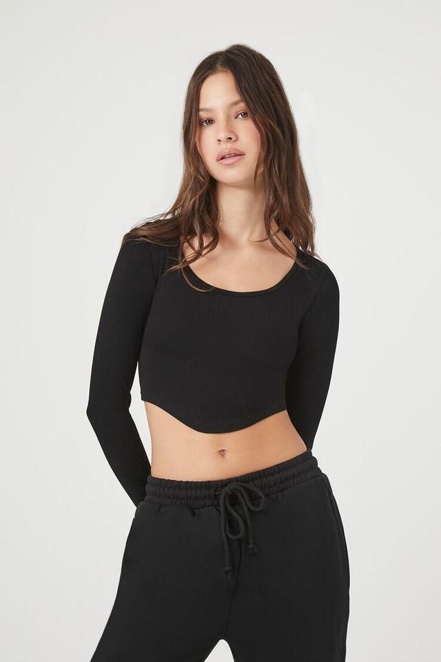 Seamless Curved-Hem Crop Top | Forever 21 Product Image