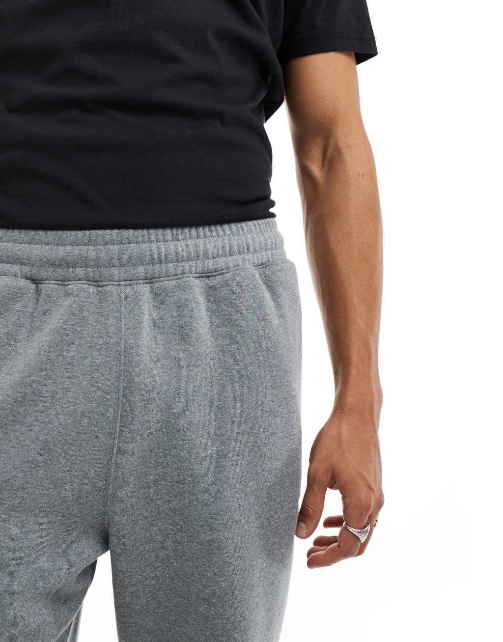 The North Face Evolution straight leg sweatpants in heather gray Product Image