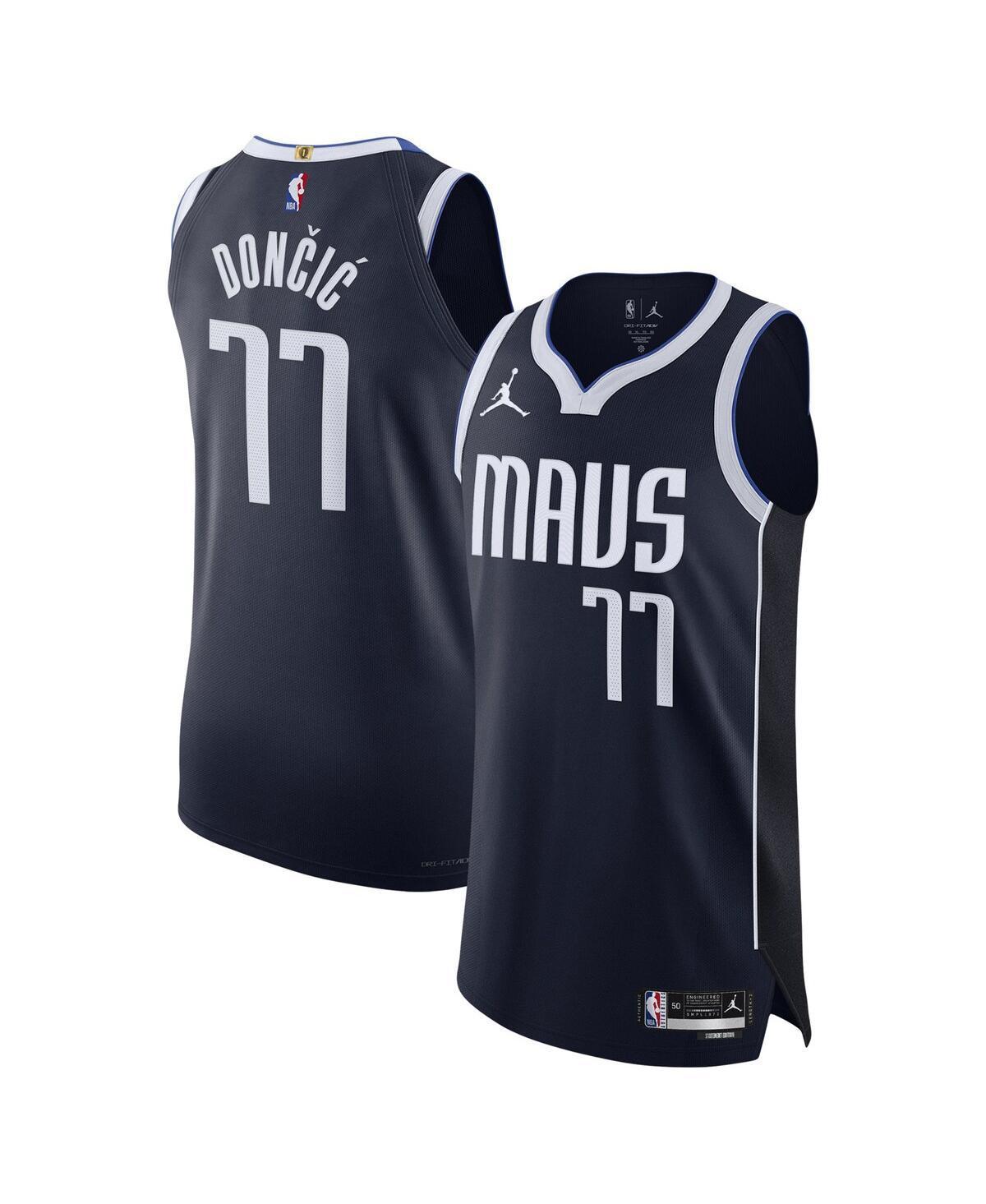 Mens Jordan Luka Doncic Navy Dallas Mavericks Authentic Player Jersey - Statement Edition - Navy Product Image