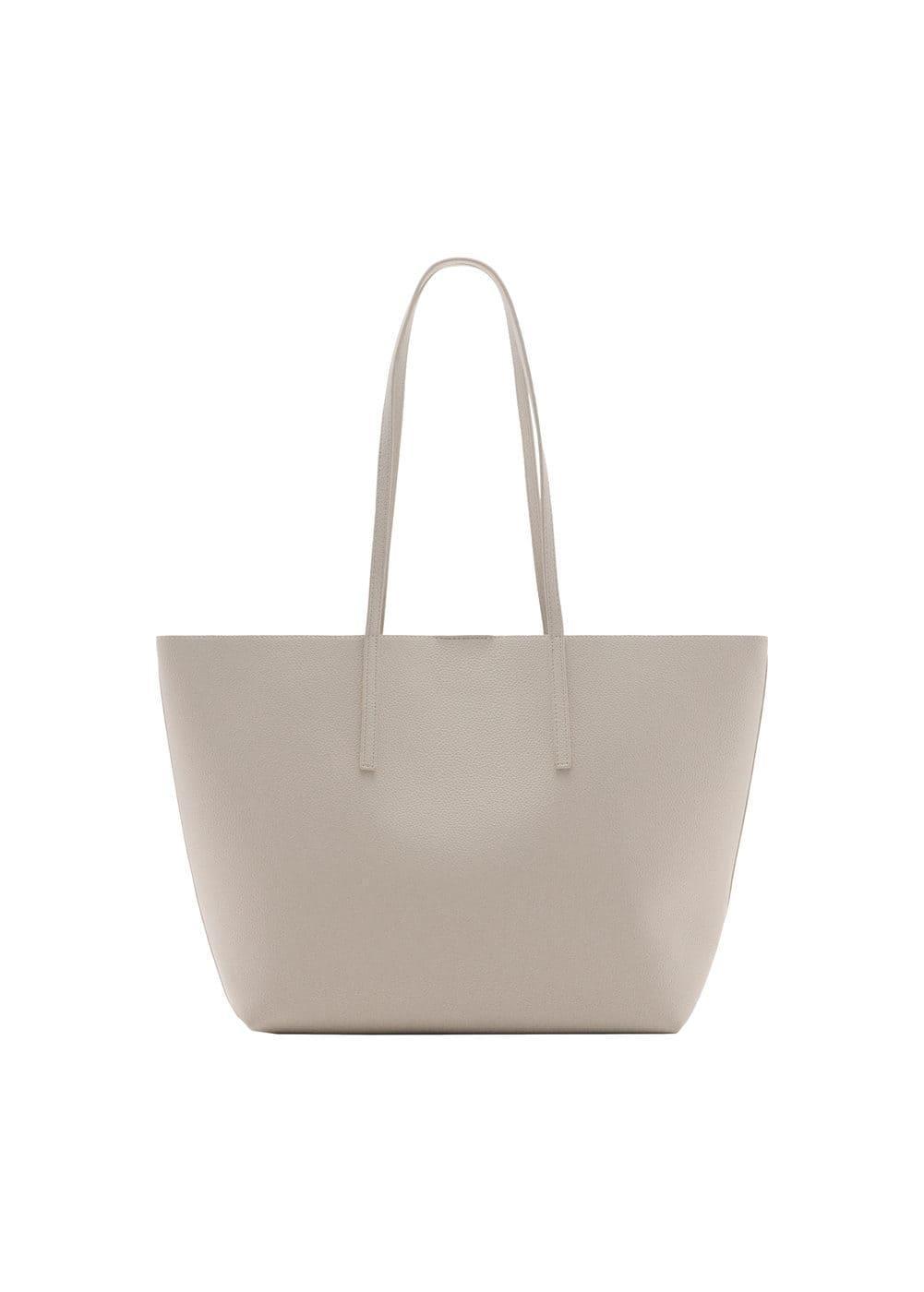 MANGO - Pebbled effect shopper bag - One size - Women Product Image