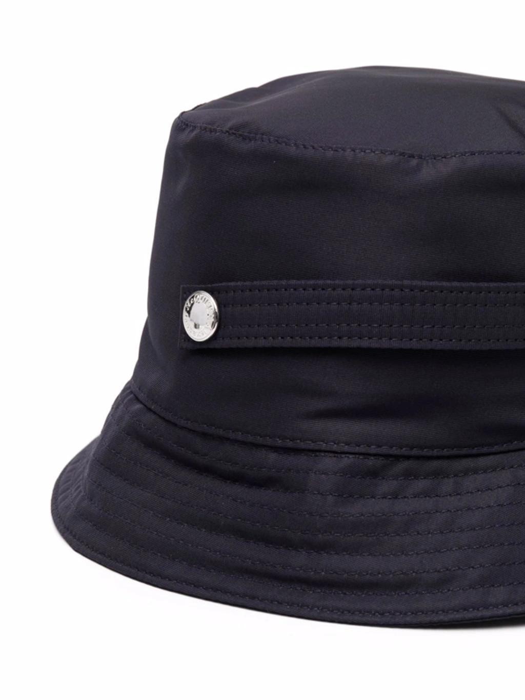 Logo-print Bucket Hat In Blue Product Image