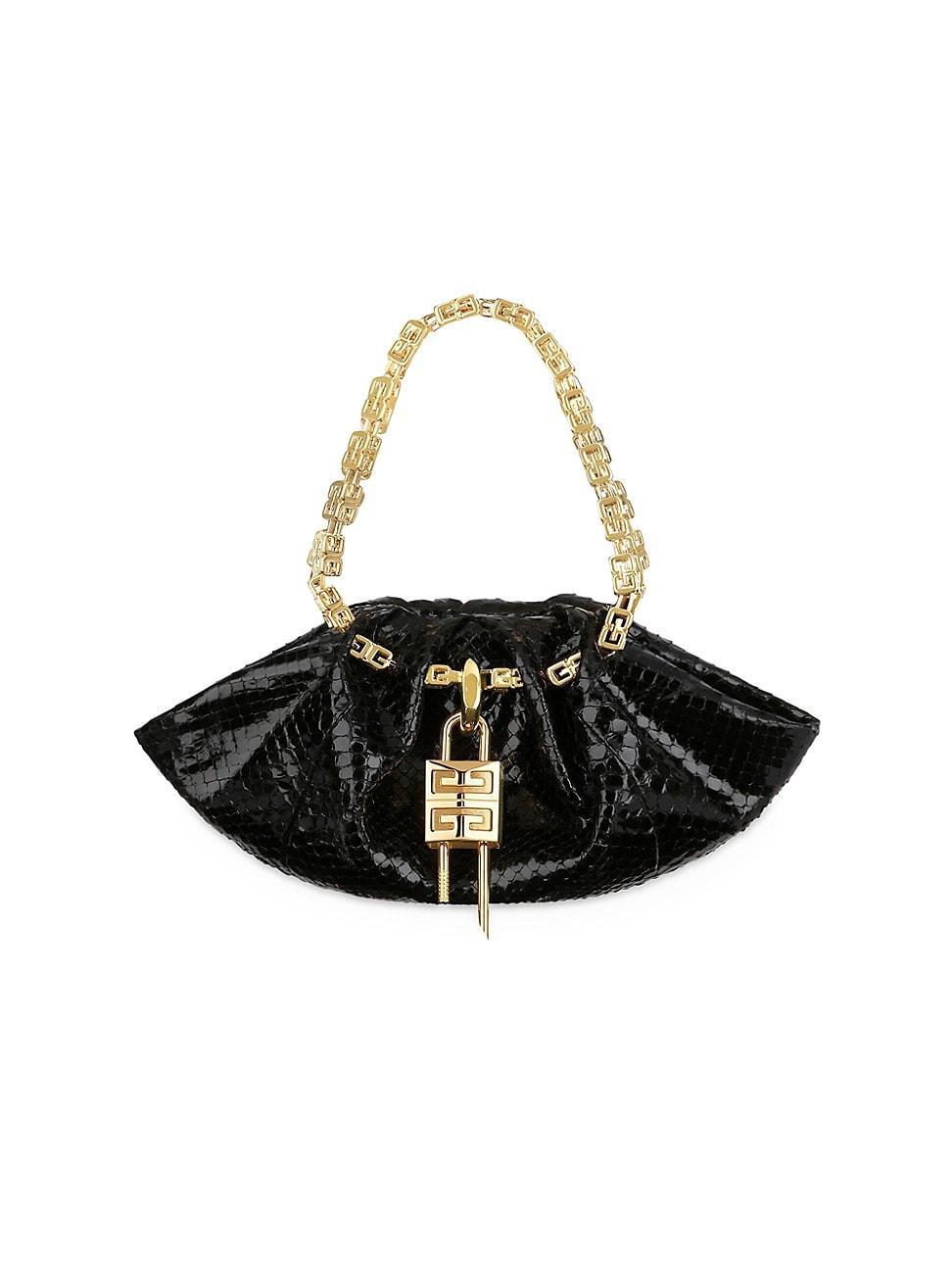 Womens Mini Kenny Top Handle Bag in Python Product Image