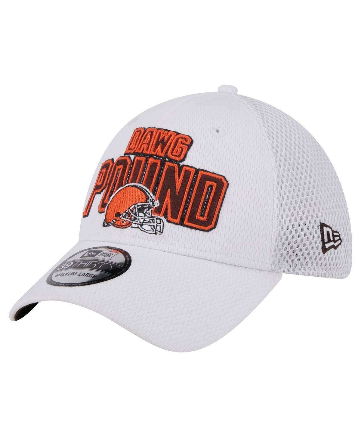 New Era Mens White Cleveland Browns Breakers 39THIRTY Flex Hat Product Image