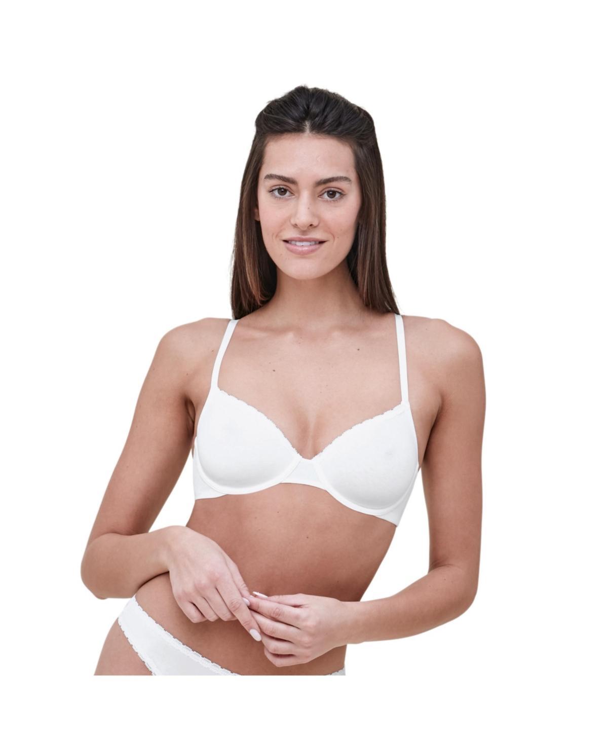 Womens Adorned Cotton Underwire Bra Product Image