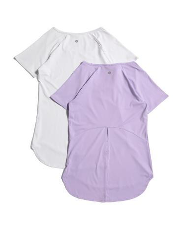 2pk Interlock T-Shirt With Tie Back for Women Product Image