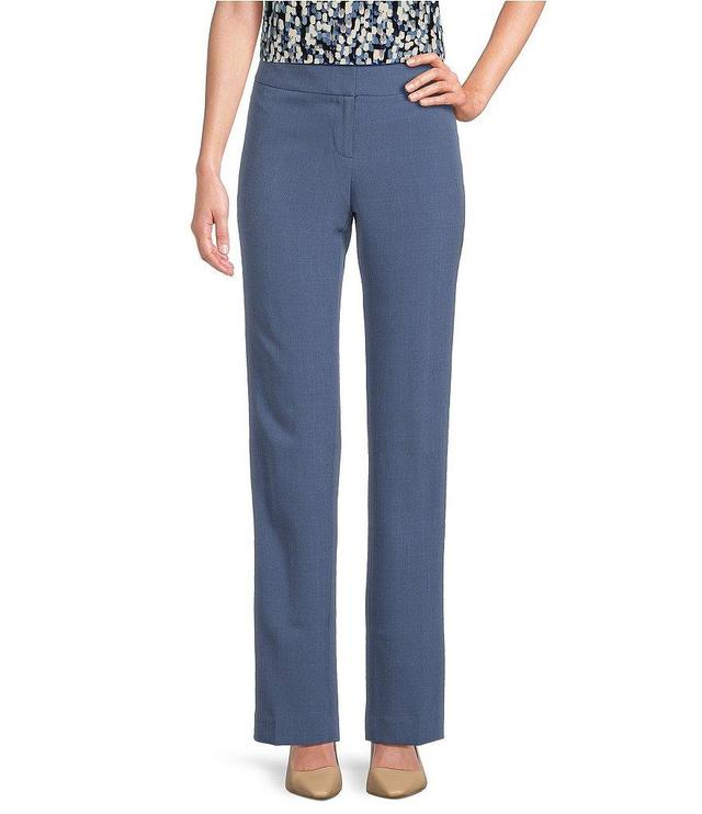 Kasper Stretch Crepe Fly Front Slim Pants Product Image