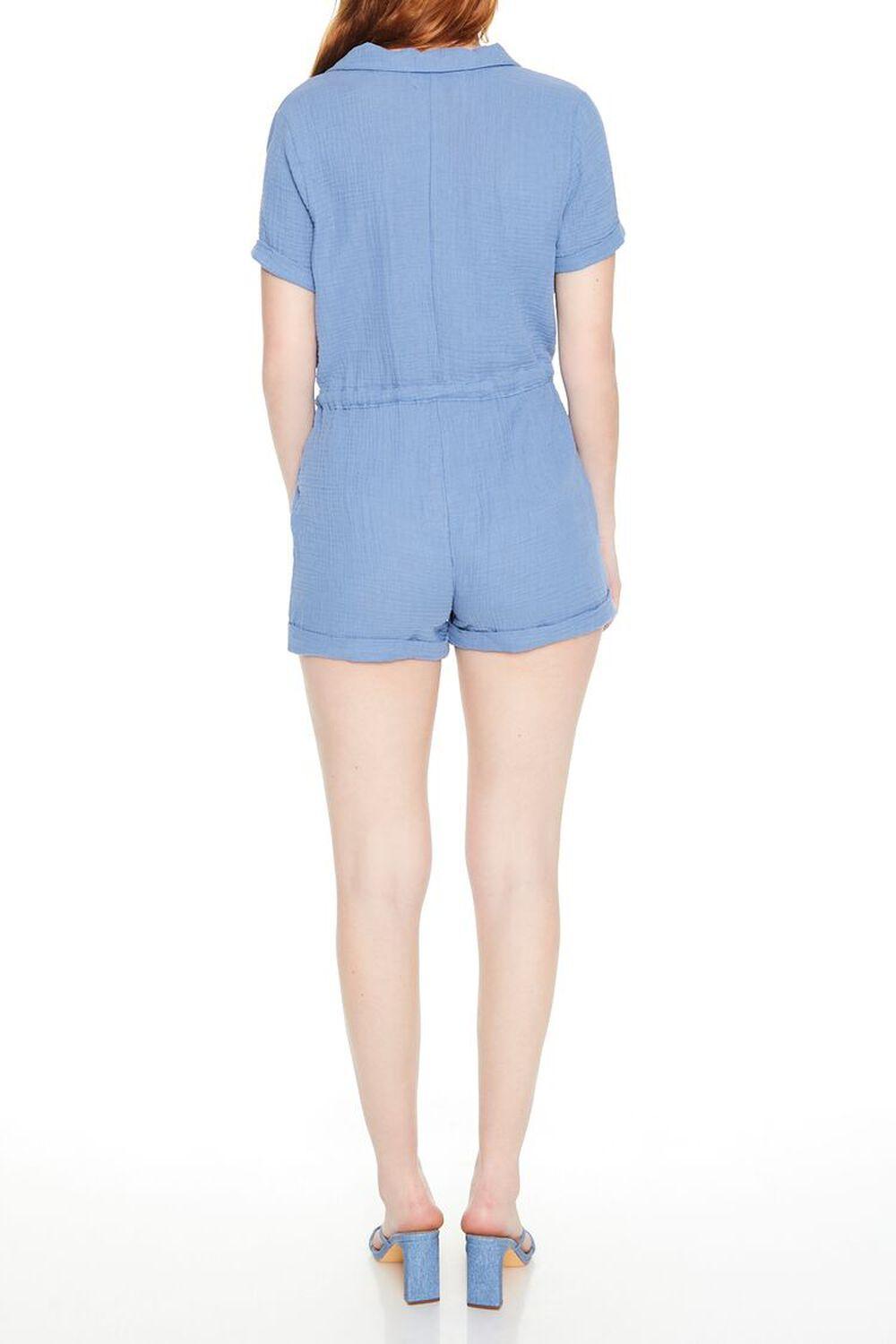 Button-Front Tie-Waist Romper | Forever 21 Product Image